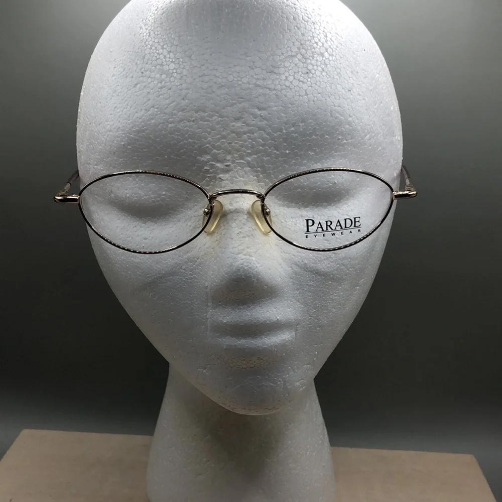 Parade 1507 Gold Red Brown Eyeglasses Frame 49-18-135